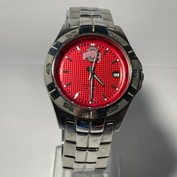 Ohio State Buckeyes NCAA Stainless-Steel Watch by Fossil NEW (RARE) - Picture 1 of 8